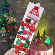 New Christmas Hairpin 10 Piece Set For Children
