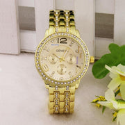 Geneva Rhinestone Wrist Watch